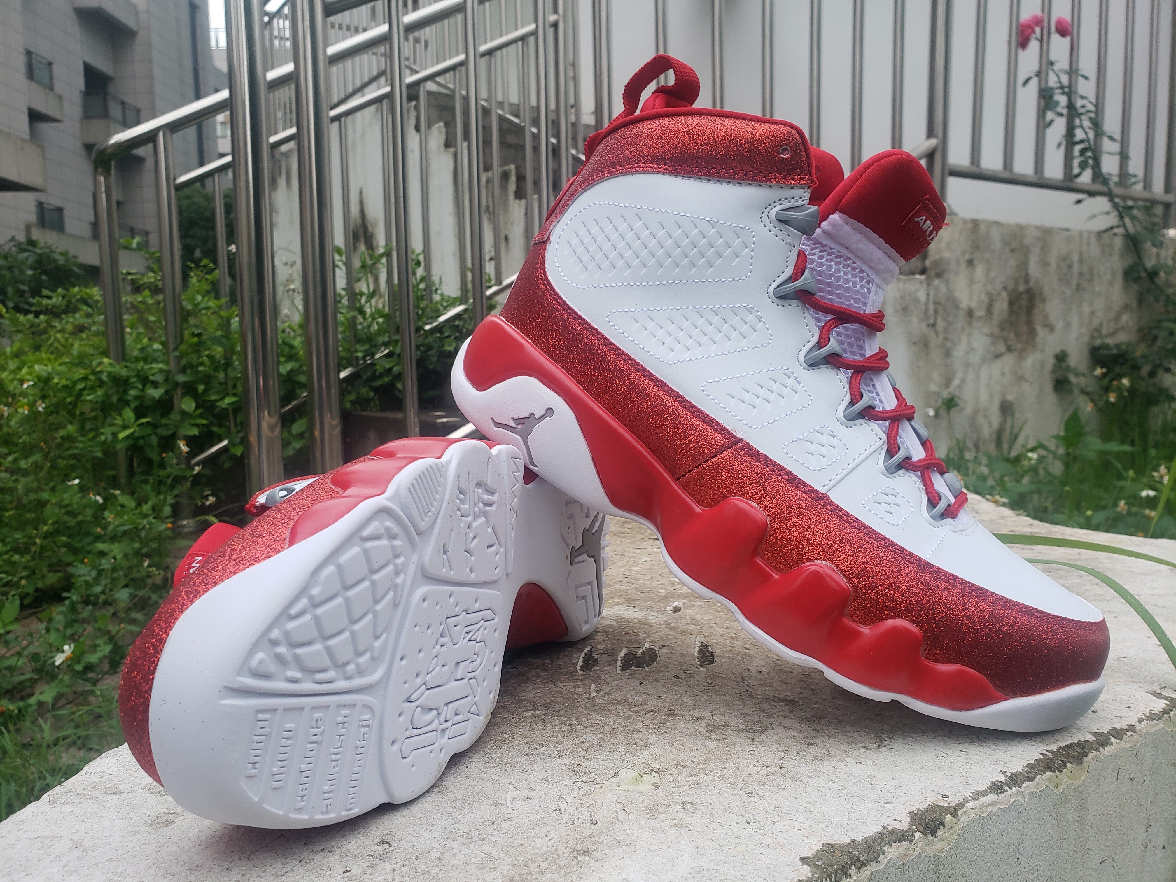 New 2022 Air Jordan 9 Retro White Red Shoes - Click Image to Close